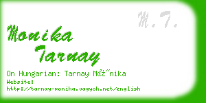 monika tarnay business card